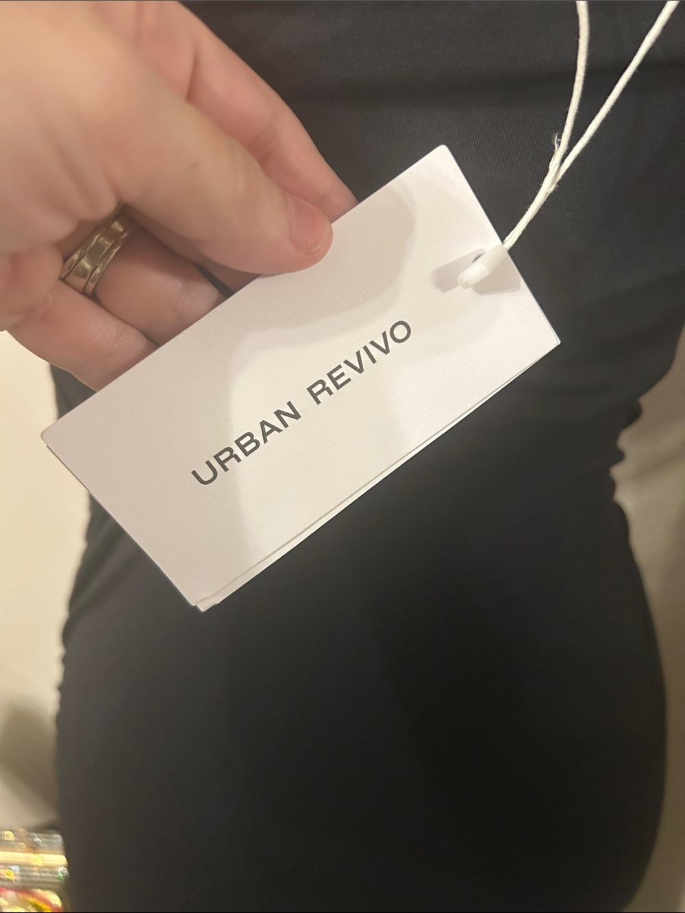 Urban Revivo Elegant Black ruffle Dress NWT - Picture 11 of 11